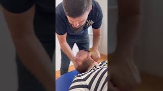 ZAGREB HVLA TECHNIQUE for UPPER CERVICAL with 2 MID CERVICAL following cervicalgia [upl. by Dolloff]