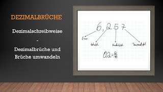 Dezimalbrüche  Dezimalschreibweise und Bruch in Dezimalbruch umwandeln  Mathe einfach erklärt [upl. by Nawotna408]