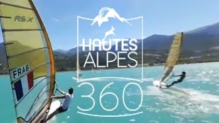 360  Planche à voile sur le lac de SerrePoncon [upl. by Neesay]