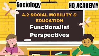 3 Social Mobility Education  Functionalist perspective  Cambridge A LevelSociology 9699 [upl. by Peters]