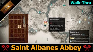 Saint Albanes Abbey Locked Door WalkThru Assassins Creed Valhalla [upl. by Sinnal]