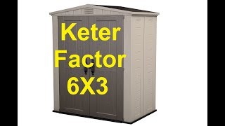 Keter factor 6x3 full video כתר פלסטיק מחסן פקטור how to build Garden Shed [upl. by Abdel209]