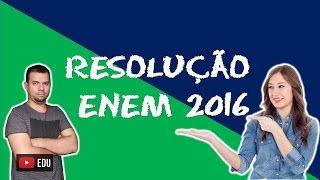 RESOLUÇÃO DA PROVA DO ENEM 2016 QUÍMICA [upl. by Harras880]