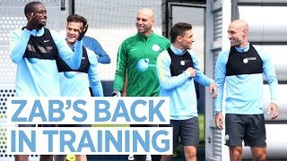 ZABALETA BACK FOR SHOOTING PRACTICE  Man City PreSeason 201617 [upl. by Goldie]