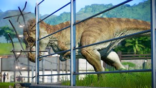 HERBIVORES CARNIVORES amp PISCIVORES DINOSAURS BATTLE ROYALE  Jurassic World Evolution [upl. by Ajnin]