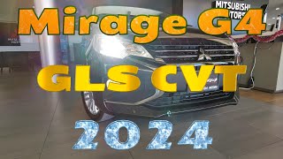 Review Imparcial Mitsubishi Mirage G4 GLS CVT 2024 [upl. by Ellatsirhc]