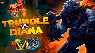 Gameplay Explicativa na JG Trundle vs Diana [upl. by Desirae358]