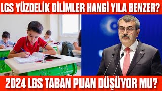 LGS 2024 Yüzdelik Dilimler hangi yıla benzeyecek Taban puan ve yüzdelik dilim düşecek mi [upl. by Allekram]