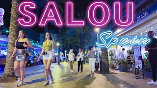 SALOU SPAIN NIGHT WALKING TOUR  Salou Nightlife FRIDAY JULY 5 2024 Tour 4k HDR [upl. by Raseac914]