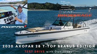 2020 Axopar 28 Ttop BRABUS Edition  TEST DRIVE with Dan Jones [upl. by Eicram880]