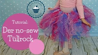 DIY Tüllrock Tütü ohne Nähen  DIY NoSew Tutu  DIY Bastelanleitung  Mommymade [upl. by Valleau]