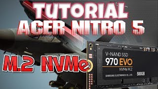 M2 NVMe Drive Install 970 EVO Acer Nitro 5 [upl. by Ailev]