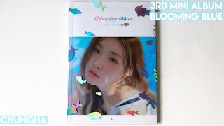 Unboxing Chungha  청하  3rd Mini Album  Blooming Blue ♡ [upl. by Noelyn]