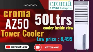 croma az50 50Ltrs cooler full review with inside details croma ratantata cooler 50ltrs coolair [upl. by Ludlew552]