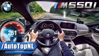 BMW 5 Series M550i AUTOBAHN POV ACCELERATION amp TOP SPEED by AutoTopNL [upl. by Nnylyam526]