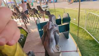 Porter County Fair Indiana carousel clip 2 🎠 [upl. by Tedi279]