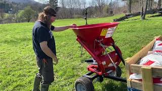 Micro Food Plots  Soil PH and Adding Lime w Lime Spreader [upl. by Shinberg]