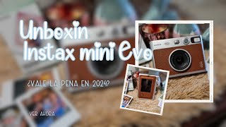 INSTAX MINI EVO ¿VALE LA PENA EN 2024 📸 MI NUEVA CÁMARA INSTANTANEA 📸 UNBOXING [upl. by Jonina646]