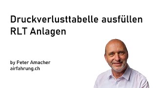 Druckverlusttabelle ausfÃ¼llen [upl. by Annor]