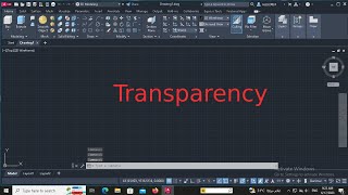 Transparency AutoCAD Tutorial [upl. by Ahsonek853]