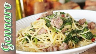 Simple Sausage Spaghetti  Amalfi Coast [upl. by Addi926]