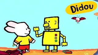 Robot  Didou dessinemoi un robot  Dessins animés pour les enfants  plus 🎨 ici ⬇⬇⬇ [upl. by Leontina2]