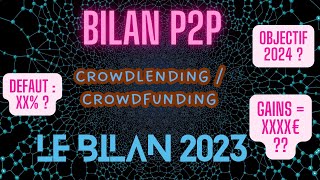 THE bilan 2023 de mes investissements en crowdlendingcrowdfunding vs 2022 taux de défaut abusé 😱 [upl. by Ribble]