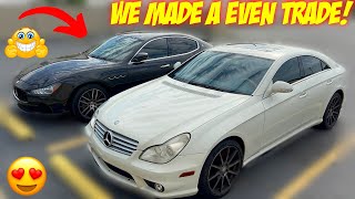 I Finished The Mercedes Benz CLS 550 AMG Copart Rebuild amp Traded It For A Maserati Ghibli [upl. by Lrem510]