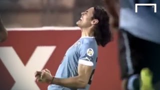 Edinson Cavanis magical freekick  Jordan v Uruguay [upl. by Adiam334]