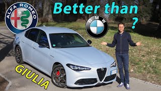 2023 Alfa Giulia facelift REVIEW  can this 🇮🇹beauty beat Audi BMW Mercedes [upl. by Dewees]