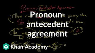 Pronounantecedent agreement  Syntax  Khan Academy [upl. by Shandy]