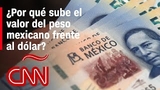 ¿Por qué sube el valor del peso mexicano frente al dólar y cuánto durará [upl. by Hanikehs]