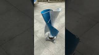 Customized spiral vertical axis wind turbine permanent magnet generator household 2KW [upl. by Australia]