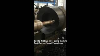 electrofusion saddle fitting wire laying machine  solution for saddle fittings [upl. by Weirick]