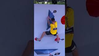 🔥Hannes VAN DUYSEN Top Budapest shorts climbing bouldering rockclimbing olympics [upl. by Aicirtan]