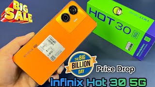 Infinix Hot 30 5G 🔥Unboxing  Flipkart Big billion day Sale  Price Drop  Full Details in hindi [upl. by Anitnelav]