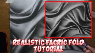 HOW TO MAKE FABRIC FOLDS  REALISTIC CHARCOAL TUTORIAL [upl. by Maroney524]