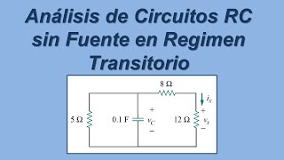 Circuito RC en régimen transitorio Análisis en el dominio del tiempo Ejercicios resueltos [upl. by Arec589]