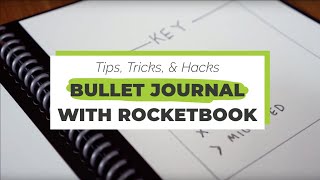 Bullet Journal with Your Rocketbook  Rocketbook Tips amp Tricks [upl. by Eyatnod]