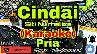 CINDAI  Siti Nurhaliza Karaoke Melayu  Nada Pria  DISDO [upl. by Merriman]