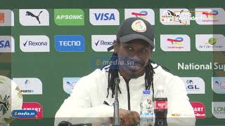 Conférence de presse aliou cisse après le match senegal cote divoire [upl. by Suciram]