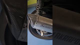 BMW C400X Akrapovic Slip on Exhaust sound c400gt xmax forza350 [upl. by Yelnik]