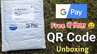 Google Pay QR Kit Unboxing 2024  Google pay business QR  how to order google pay Qr code amp stand [upl. by Mendive]