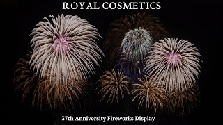 4K 2024 Royal Cosmetics Waikiki Fireworks Display Video Camera 37th Anniversary  Waikiki Beach [upl. by Sucramej]