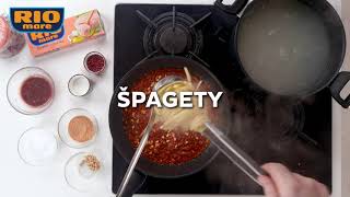 Video recept z italské kuchyně Špagety s tuňákem [upl. by Finah]