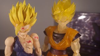 Demoniacal Fit Father and Son Third Party Figuarts SDCC Event Exclusive Goku and SSJ2 Gohan Review [upl. by Ratib121]