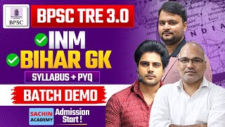 BPSC TRE 30 BIHAR GK DEMO by Sachin Academy live 3pm [upl. by Akerehs654]