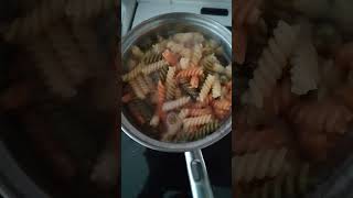 fixing Vegetarian food Pasta with veggie mince sauce [upl. by Annaeirb]