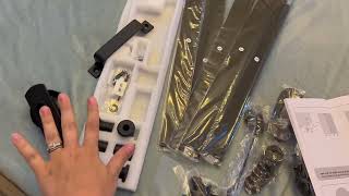 Signstek 6 6FT Sliding Barn Door Hardware Kit Heavy Duty with Door Hook Review [upl. by Gnemgnok948]