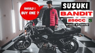 Suzuki Bandit 250cc  Inline 4 Cylinder  A good project bike   Detailed Walkaround [upl. by Meggi126]